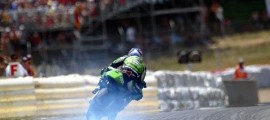 Le Slide King à l'oeuvre sur la Kawasaki MotoGP