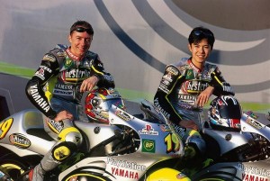 Olivier Jacque et Shinya Nakano au sein du Team Tech3