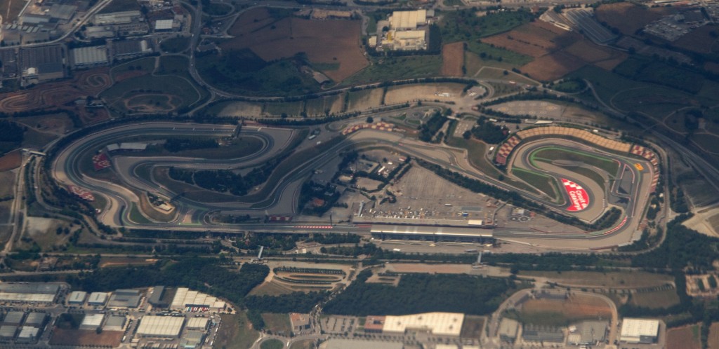 Vue aérienne du circuit de Catalunya