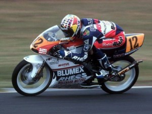 Haruchika Aoki l'année de son titre 125cc en 1995