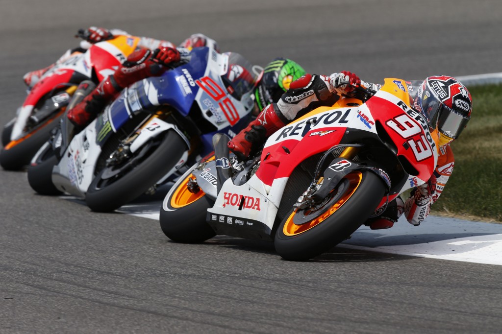 Marc Marquez, intouchable ce week-end. Troisième victoire consécutive et 4 victoires depuis le début de la saison. (Photo : Repsol Honda).