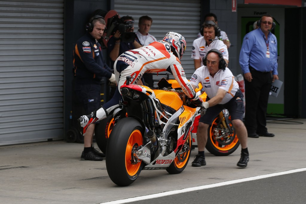 Dani Pedrosa n'est pas encore écarté de la course au titre. (Photo : Honda Repsol)