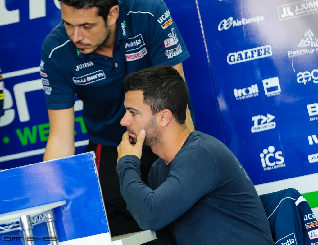 Mike prévoit de belles perspectives au sein de l'équipe Avintia MotoGP pour la saison 2014. (Photo : Thomas/OffBikes).