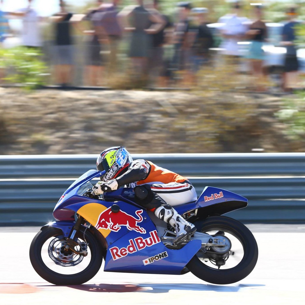 Enzo Boulom sur la KTM RedBull des sélections RedBull Rookies Cup, en 2013. (Photo : DR)