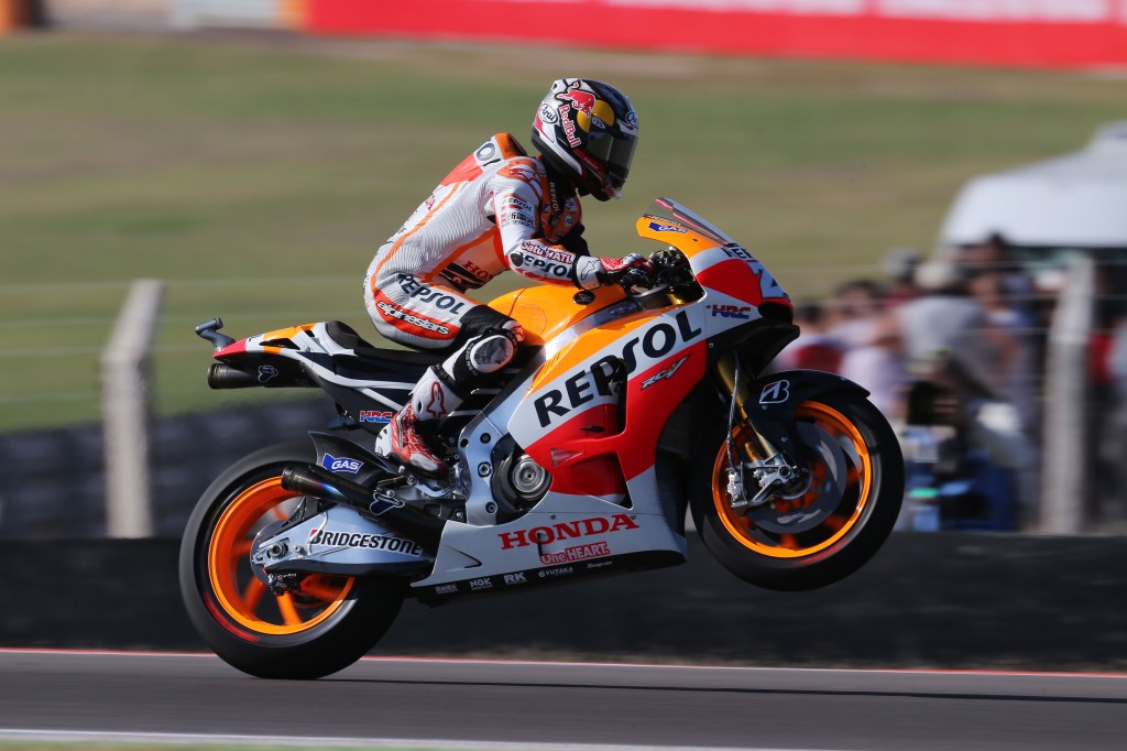 Auteur d'une belle remontée, Dani Pedrosa récupère la 2ème position avant le dernier tour. (Photo : Honda Repsol)