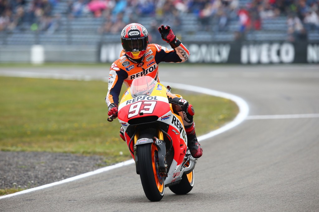 Malgré les conditions chaotiques, Marc Marquez signe une nouvelle victoire. (Photo :  Honda Repsol)