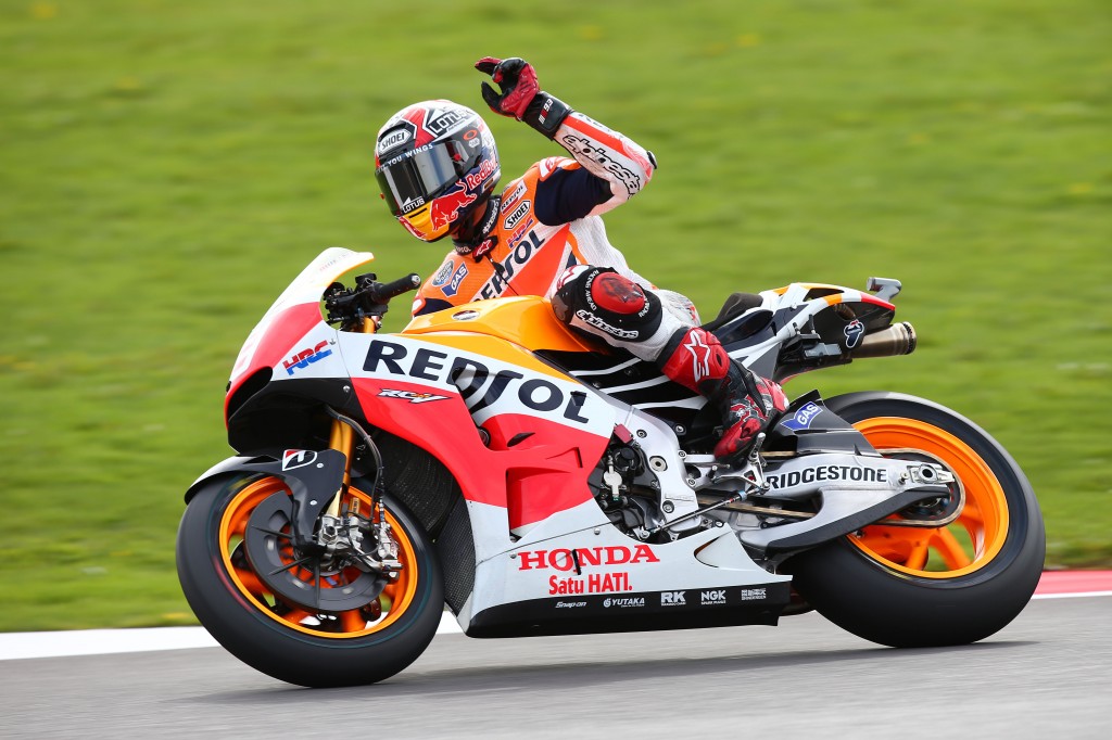 Marc Marquez s'empare de sa 11ème victoire cette saison. (Photo : Honda Repsol)