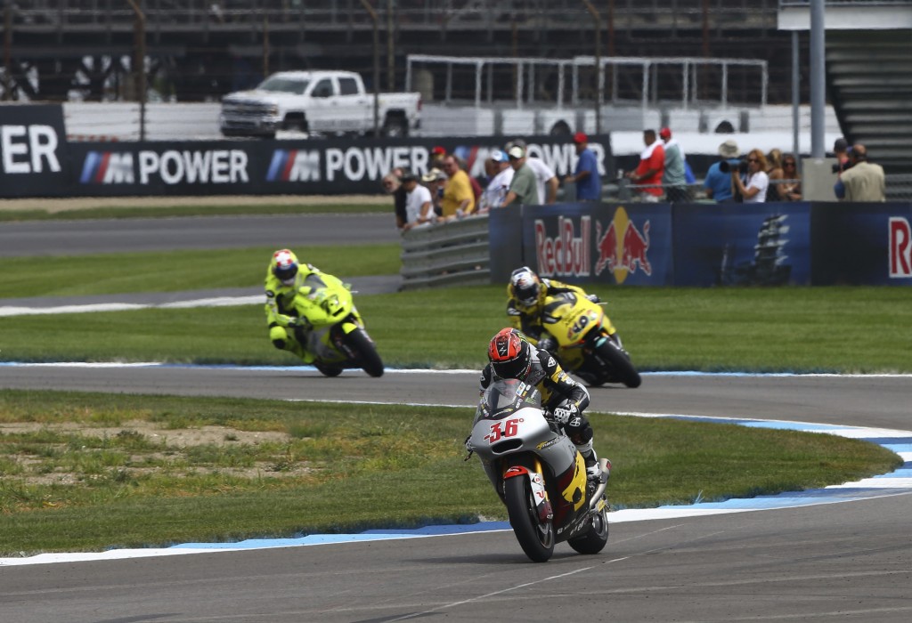 Mika Kallio s'impose à Indianapolis devant Maverick Vinales et Dominique Aegerter. (Photo : ©Marc VDS Racing Team)