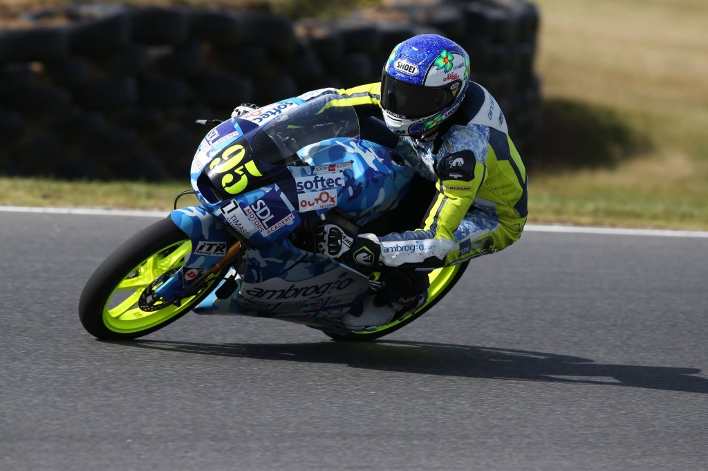 Jules Danilo n'a pas trouvé la confiance adéquate pour appréhender le tracé de Phillip Island. (Photo : Ambrogio Racing)