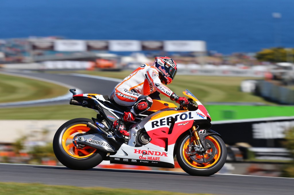 Avec cette 12ème pole position, Marc Marquez égalise le record de Casey Stoner et de Mike Doohan. (Photo : Honda Repsol)