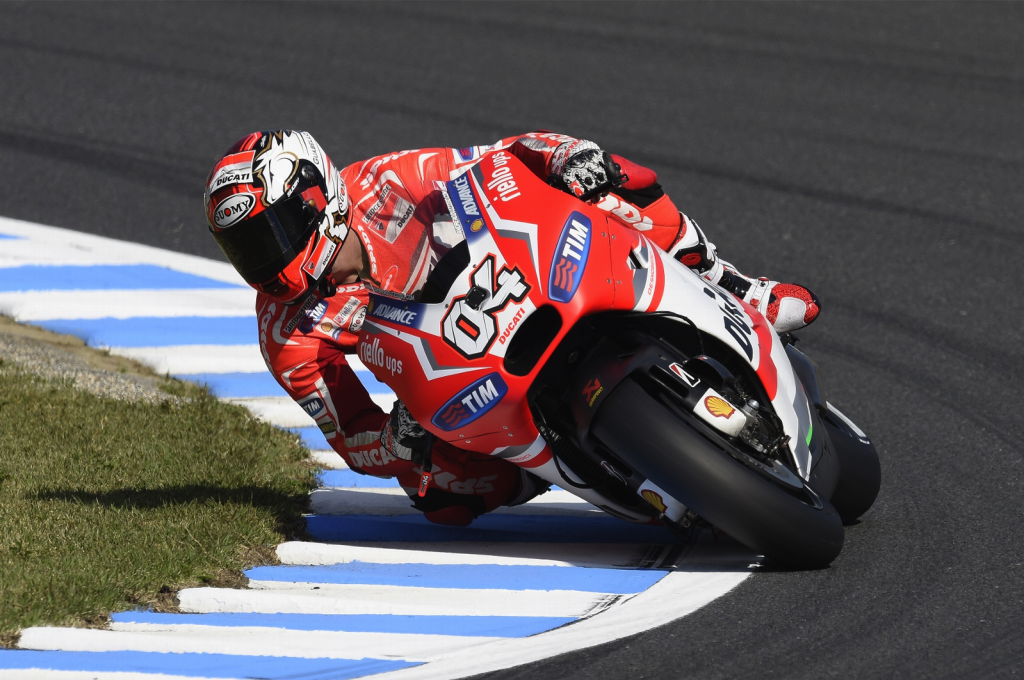 À Motegi, Andrea Dovizioso signe la première pole pour Ducati depuis celle de Casey Stoner à Valencia en 2010. (Photo : Ducati) 