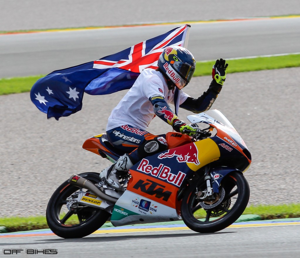 Jack Miller remporte la victoire. Demain il grimpera sur la Honda Open en MotoGP. (Photo : Tom/OffBikes)