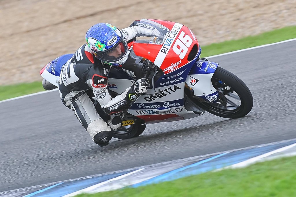 La pluie a perturbé le test de Jules Danilo à Jerez. (Photo : Ongetta Honda)