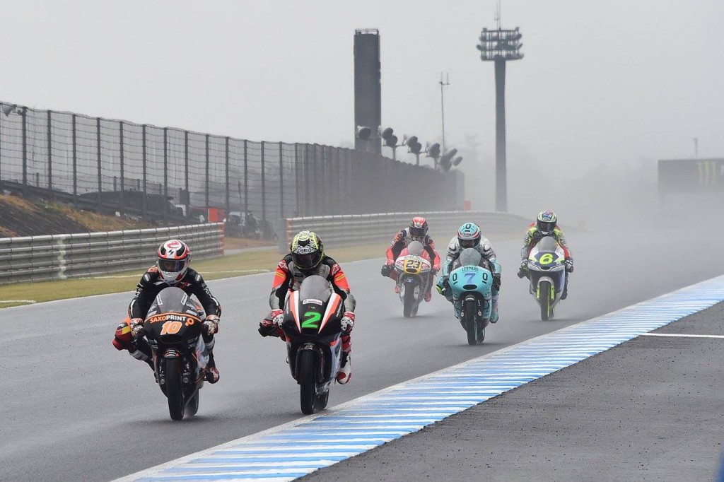 Alexis Masbou a chuté en début de course à Motegi. (Photo : RTG)