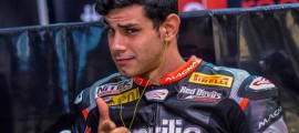 Jordi Torres s'offre sa première victoire en WSBK. La première victoire non-Britannique de la saison. (Photo : Aprilia)