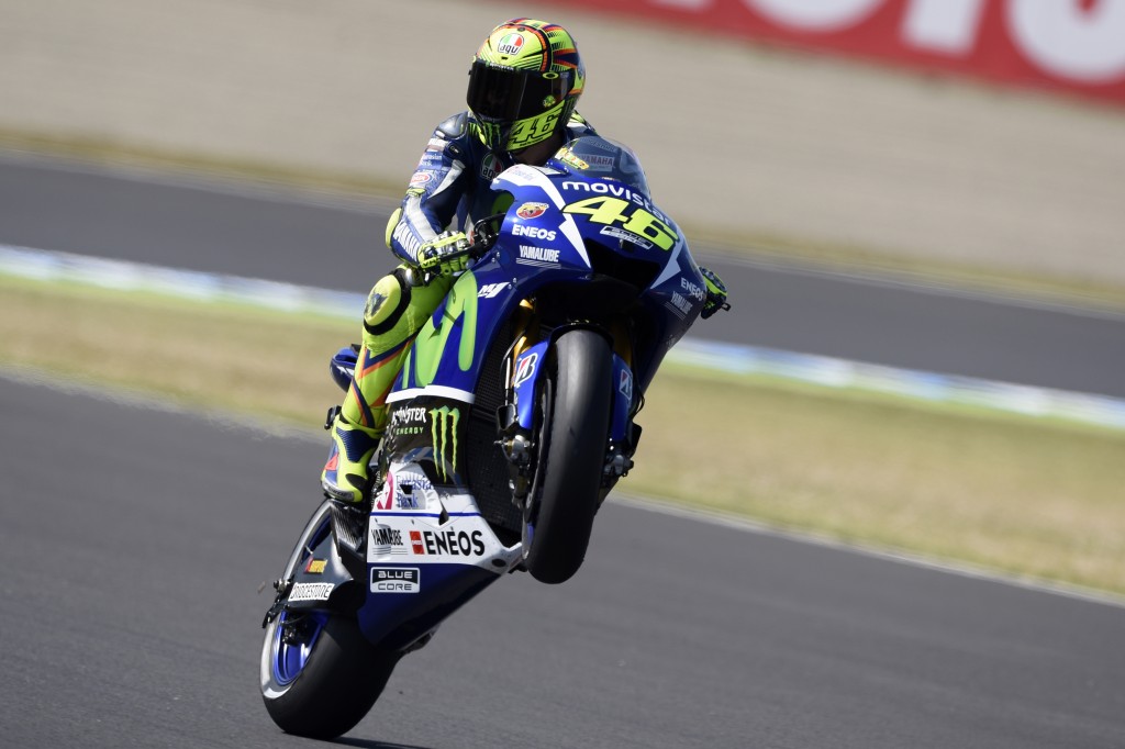 Valentino Rossi et Jorge Lorenzo, seuls en 1'43. (Photo : Yamaha)