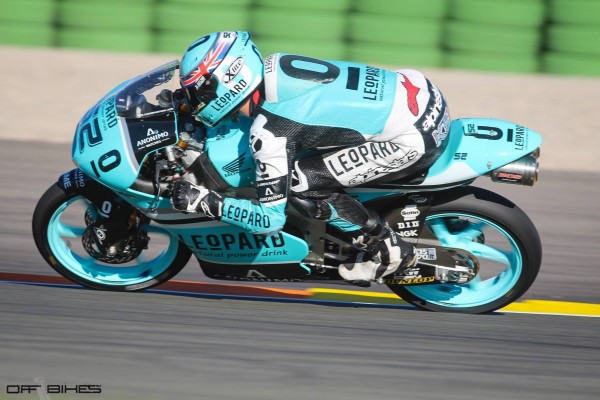 Danny Kent en tête du classement combiné vendredi. 