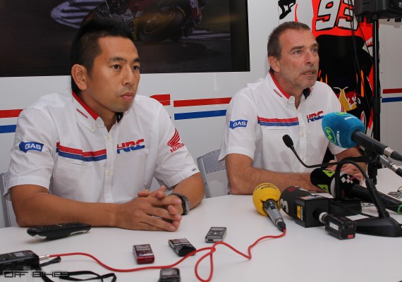 Takeo Yokoyama et Livio Suppo à Valencia. 