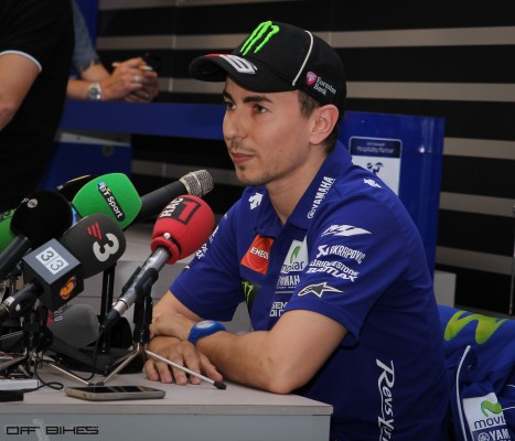 Jorge Lorenzo a fait profil bas aujourd'hui à Valencia. 