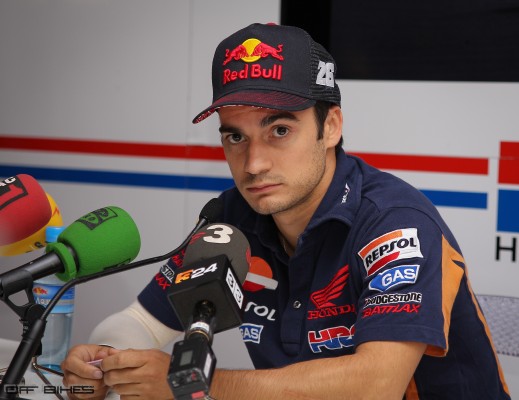 Dani Pedrosa, deux victoires en trois. 