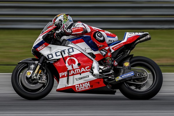 Danilo Petrucci, leader de la seconde journée. (Photo : Ducati Octo Pramac)