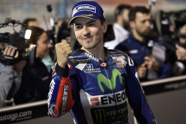 Jorge Lorenzo, en pole au Qatar. (Photo : Yamaha MotoGP)