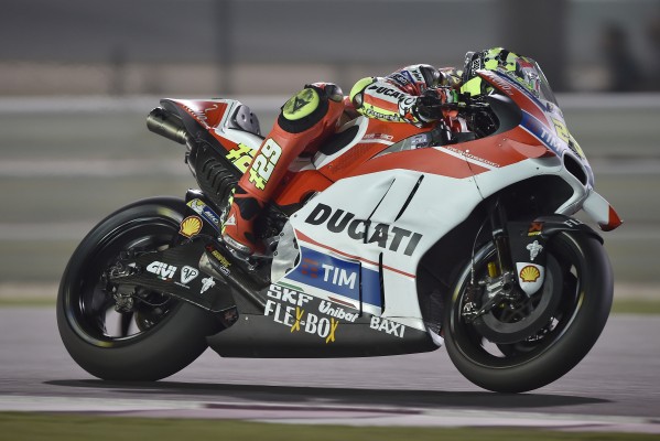 Andrea Iannone le plus rapide en piste (et en vitesse de pointe) à Losail. (Photo : Ducati)