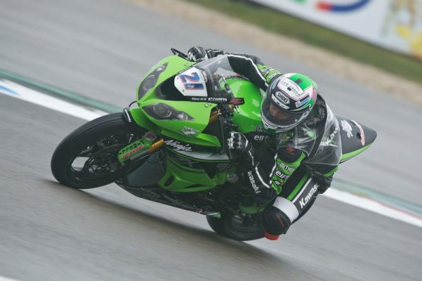 Randy Krummenacher, en pole à Assen. (Photo : Kawasaki)