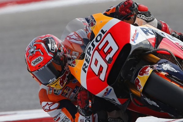 Marc Marquez, invincible à Austin ce vendredi. (Photo : Repsol Honda) 