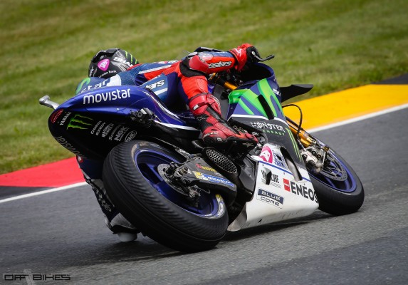 Lorenzo a attendu les derniers tours avant de s'arrêter. (Photo : Christian Bourget pour OffBikes)