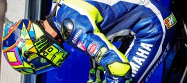 Valentino Rossi s'est intercalé entre les deux Ducati.