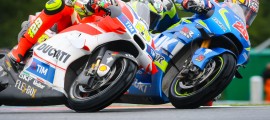 Andrea Iannone est parvenu à rallier l'arrivée en 8e position. (Christian Bourger / Sports-Images)