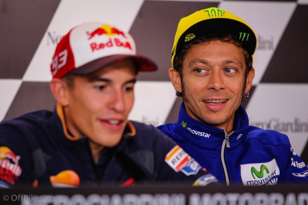 Rossi compte 59 points de retard sur Marquez. 