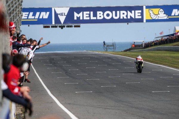 Cal Crutchlow, deuxième victoire de la saison. (Photo : LCR). 